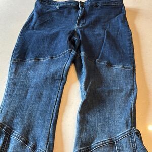 Saints &Hearts women’s flare jeans size large high waisted, fun jeans.